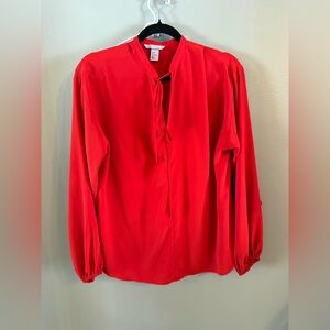 H&M Bright Red Blouse